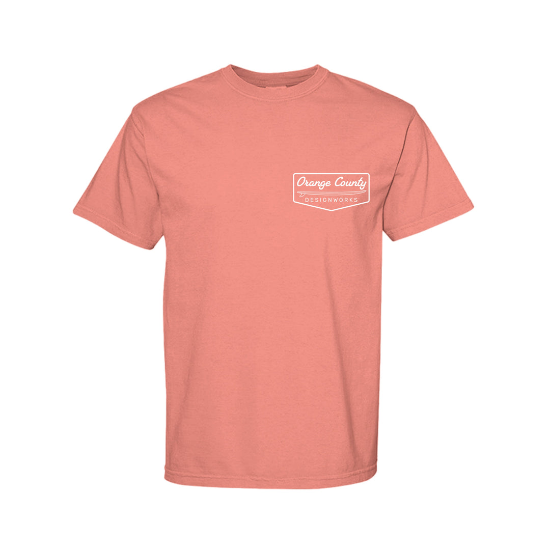 OCDW Vintage Surf T-Shirt - T-Shirt - BRIGHT SALMON - OC Designworks