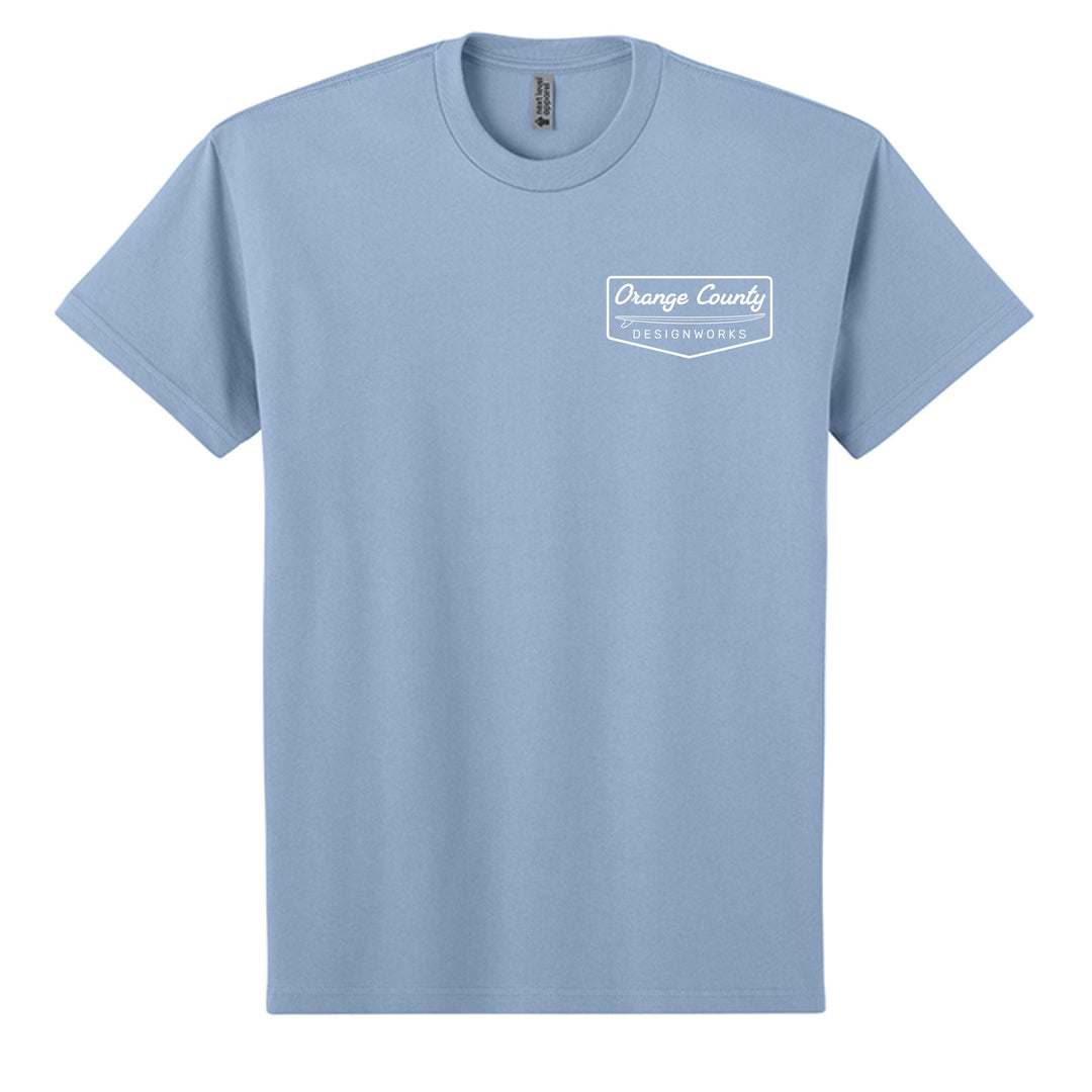 OCDW Vintage Surf T-Shirt - T-Shirt - Stonewash Denim - OC Designworks