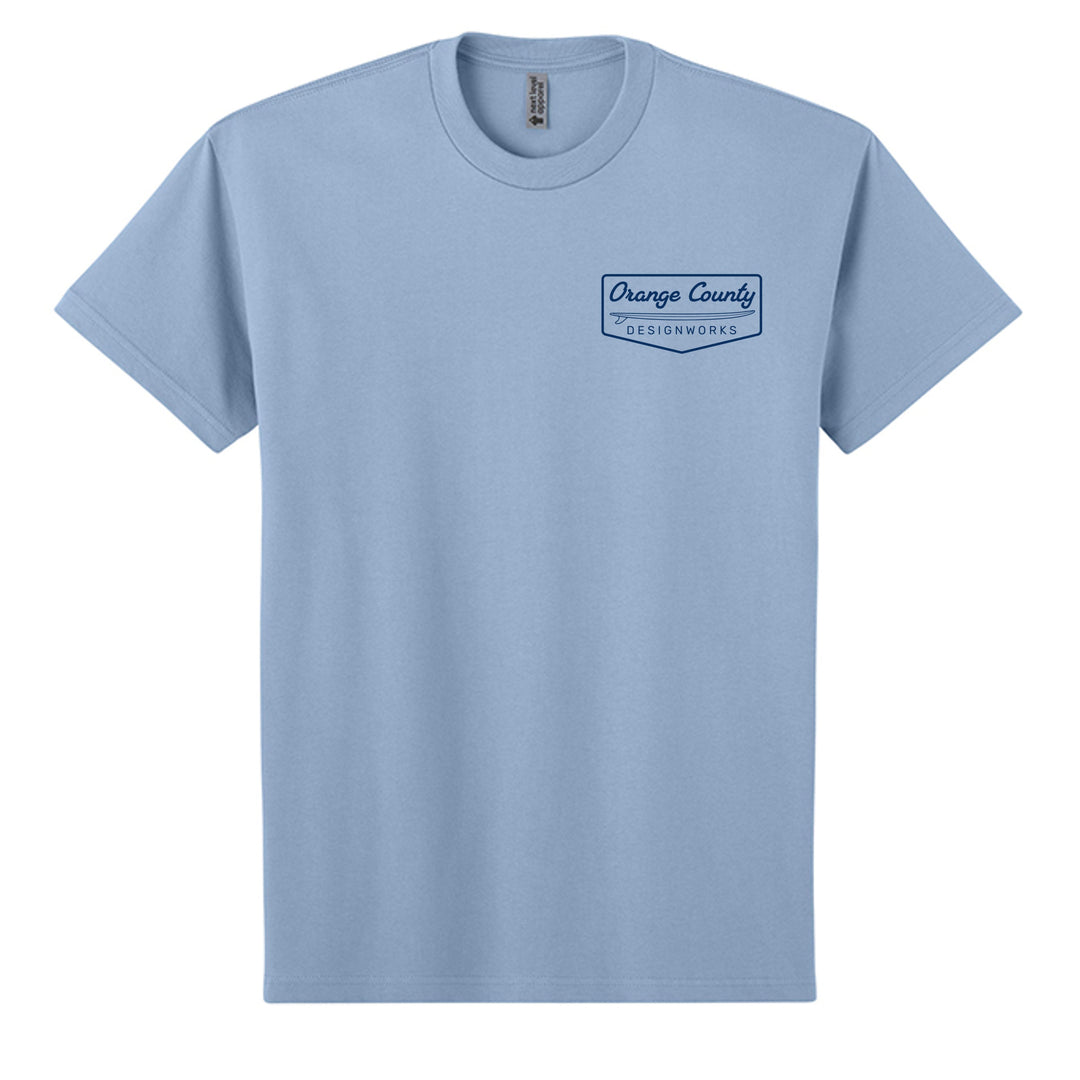 OCDW Vintage Surf T-Shirt - T-Shirt - Stonewash Denim - OC Designworks