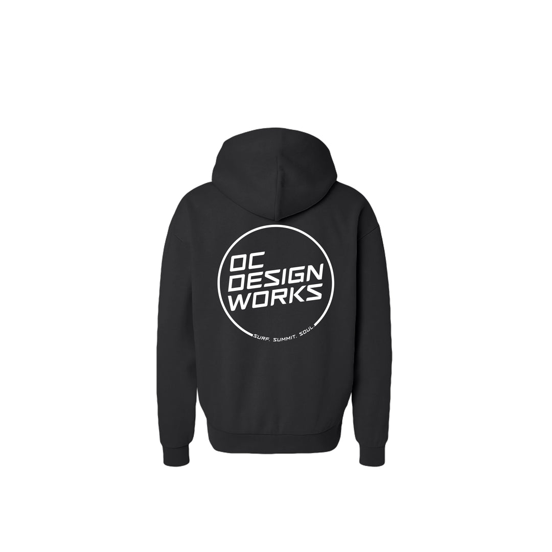 OCDW White Line Hoodie (Heavyweight) - Hoodie - Black - OC Designworks