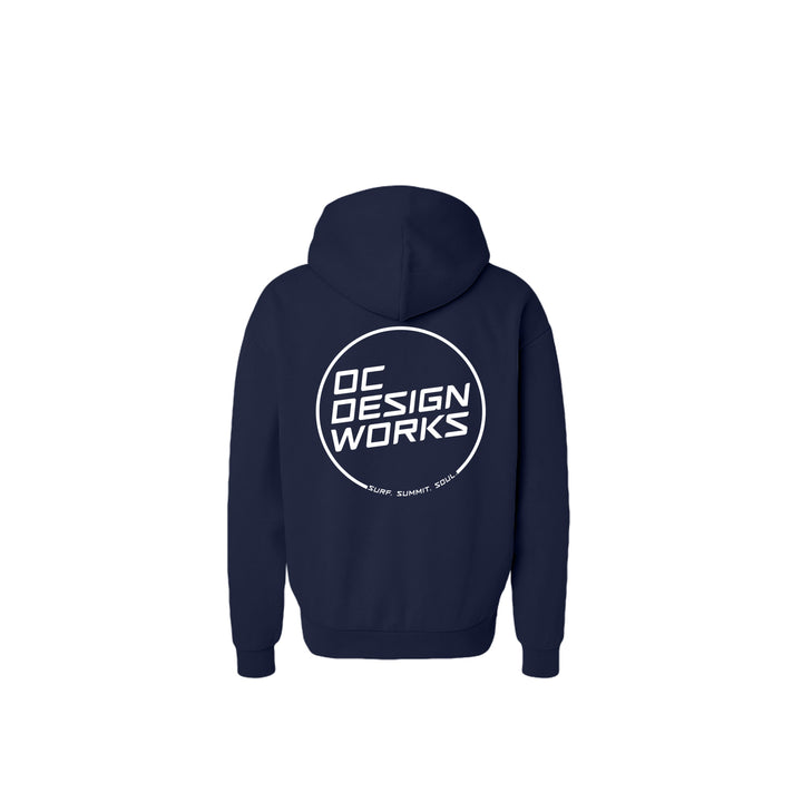 OCDW White Line Hoodie (Heavyweight) - Hoodie - Classic Navy - OC Designworks