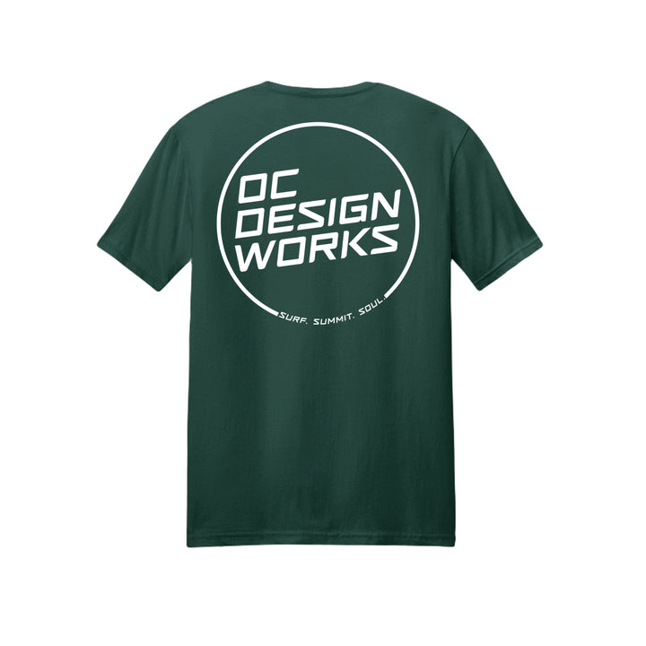OCDW White Line T-Shirt (Lightweight) - T-Shirt - Heather Forest - OC Designworks