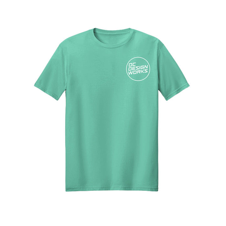 OCDW White Line T-Shirt (Lightweight) - T-Shirt - Heather Celadon - OC Designworks