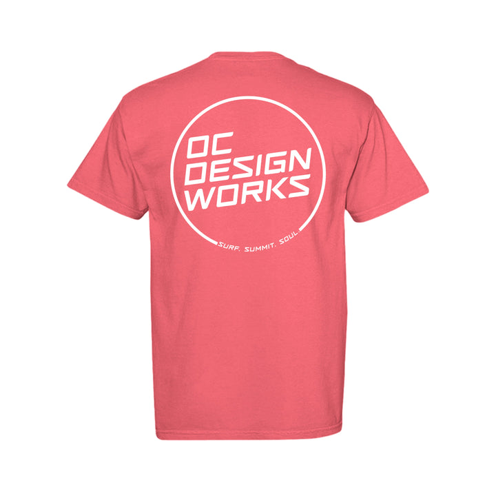 OCDW White Line T-Shirt (Midweight) - T-Shirt - PAPRIKA - OC Designworks
