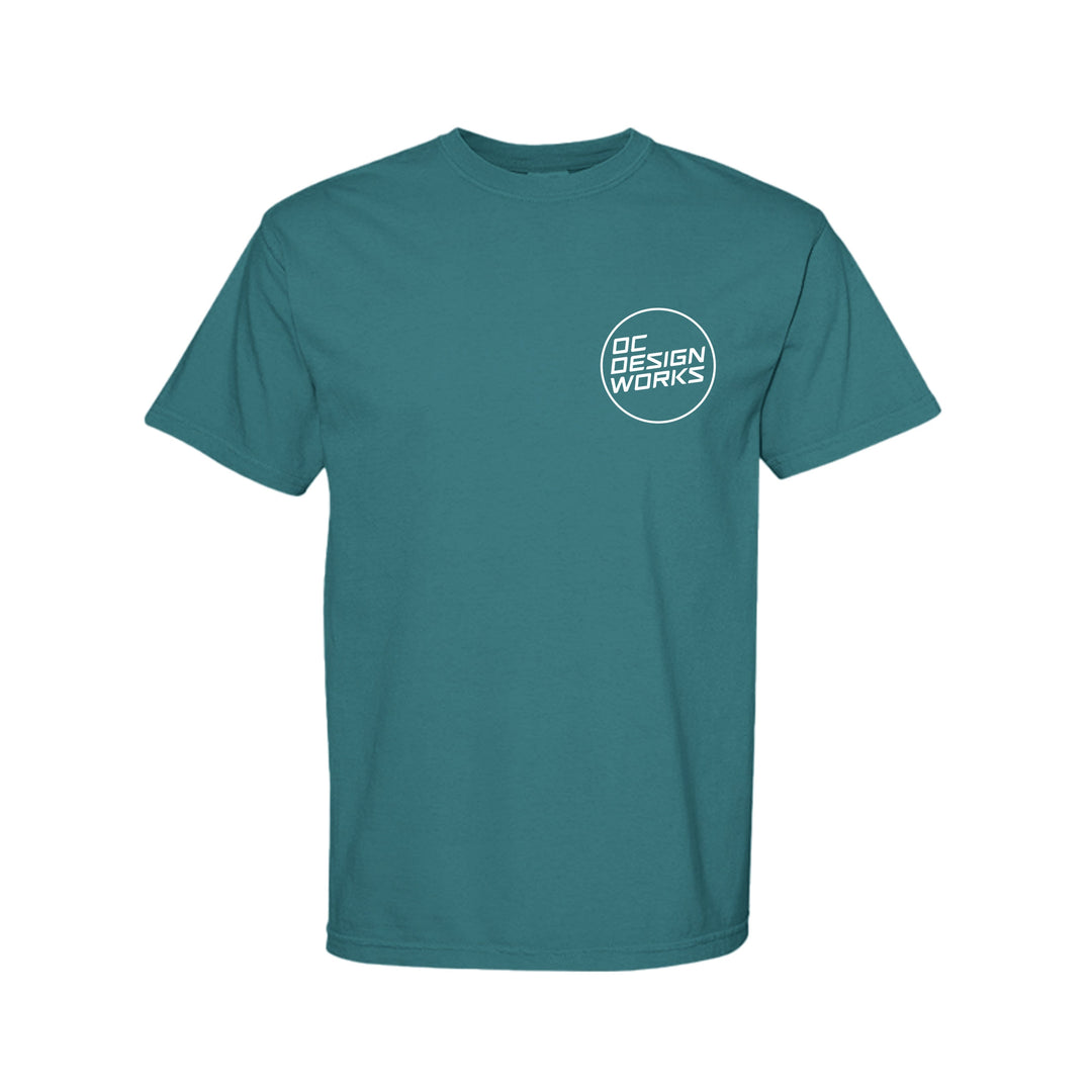 OCDW White Line T-Shirt (Midweight) - T-Shirt - EMERALD - OC Designworks