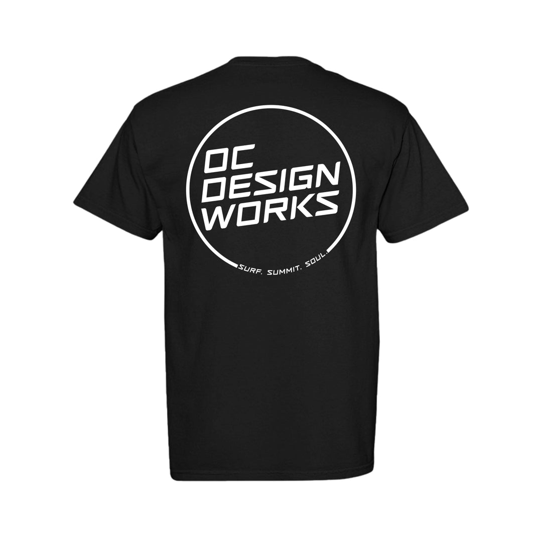 OCDW White Line T-Shirt (Midweight) - T-Shirt - BLACK - OC Designworks