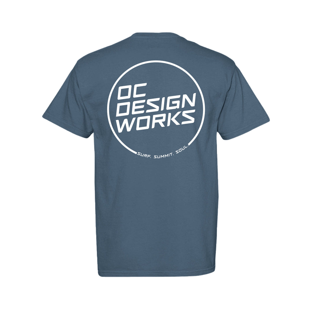 OCDW White Line T-Shirt (Midweight) - T-Shirt - DENIM - OC Designworks