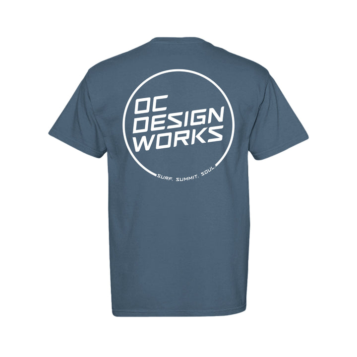 OCDW White Line T-Shirt (Midweight) - T-Shirt - DENIM - OC Designworks