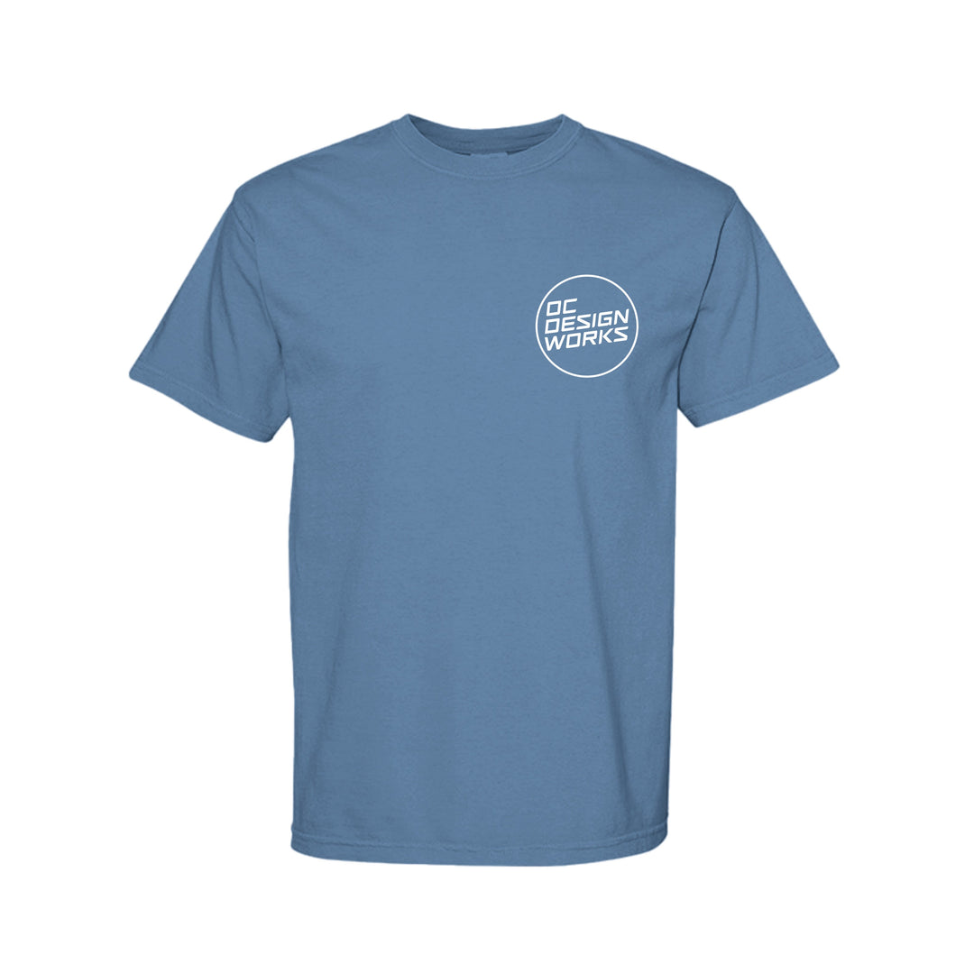 OCDW White Line T-Shirt (Midweight) - T-Shirt - WASHED DENIM - OC Designworks