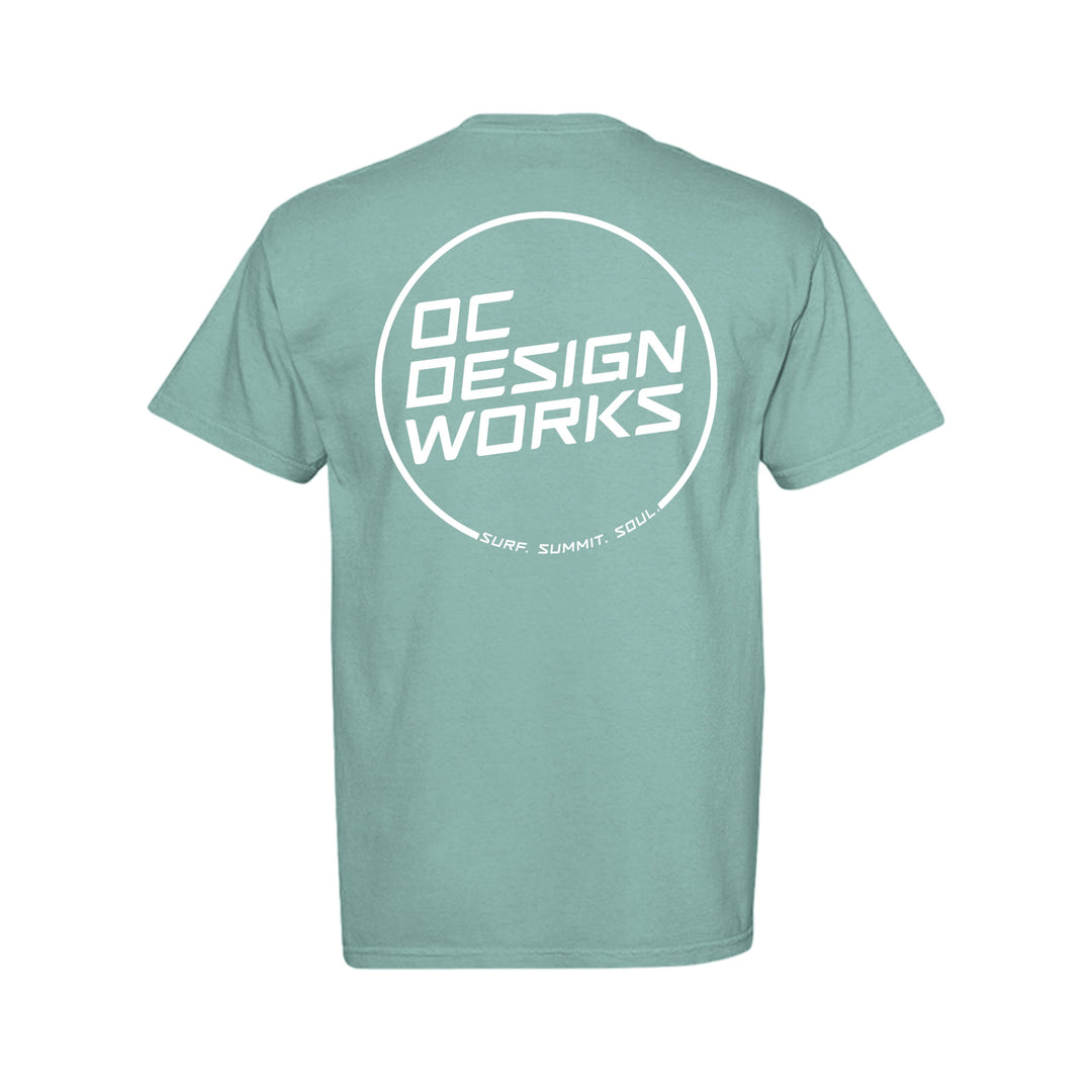 OCDW White Line T-Shirt (Midweight) - T-Shirt - SEAFOAM - OC Designworks