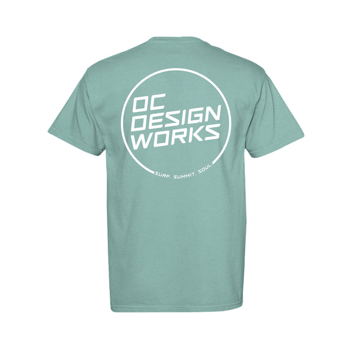 OCDW White Line T-Shirt (Midweight) - T-Shirt - SEAFOAM - OC Designworks