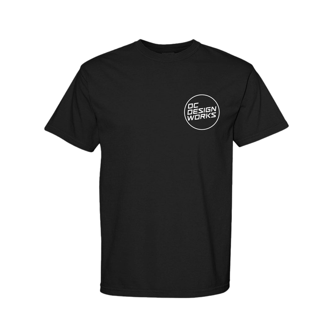 OCDW White Line T-Shirt (Midweight) - T-Shirt - BLACK - OC Designworks