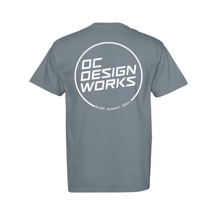 OCDW White Line T-Shirt (Midweight) - T-Shirt - GRANITE - OC Designworks