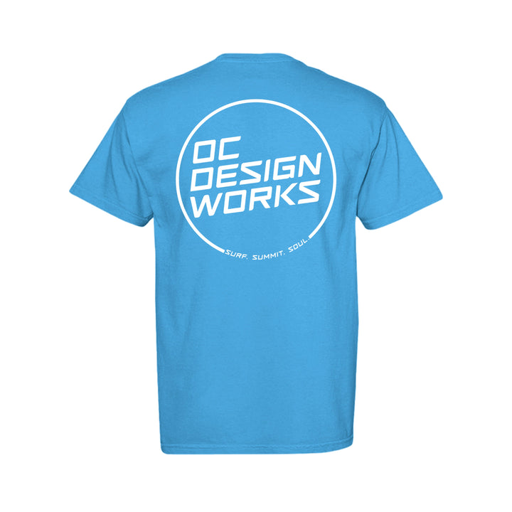 OCDW White Line T-Shirt (Midweight) - T-Shirt - Island Green - OC Designworks