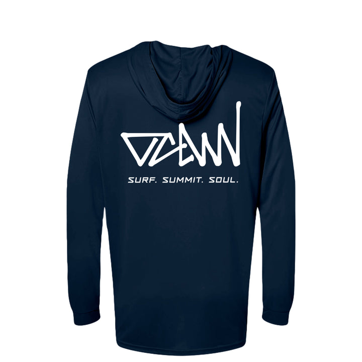 OCDW White Shuji LS Hooded Jersey - Jersey - Navy - OC Designworks
