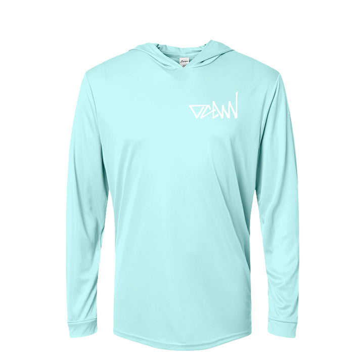 OCDW White Shuji LS Hooded Jersey - Jersey - Aqua Blue - OC Designworks