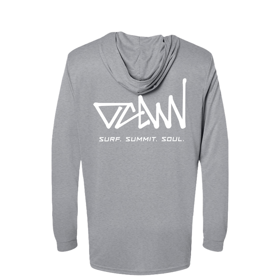 OCDW White Shuji LS Hooded Jersey - Jersey - Heather Grey - OC Designworks