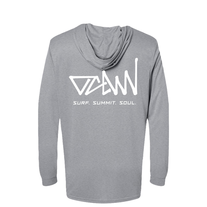 OCDW White Shuji LS Hooded Jersey - Jersey - Heather Grey - OC Designworks