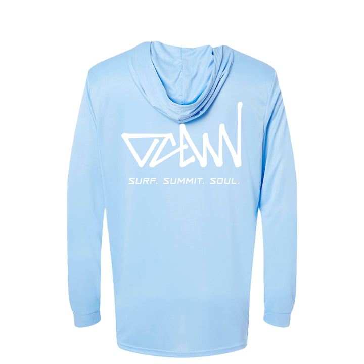 OCDW White Shuji LS Hooded Jersey - Jersey - Blue Mist - OC Designworks
