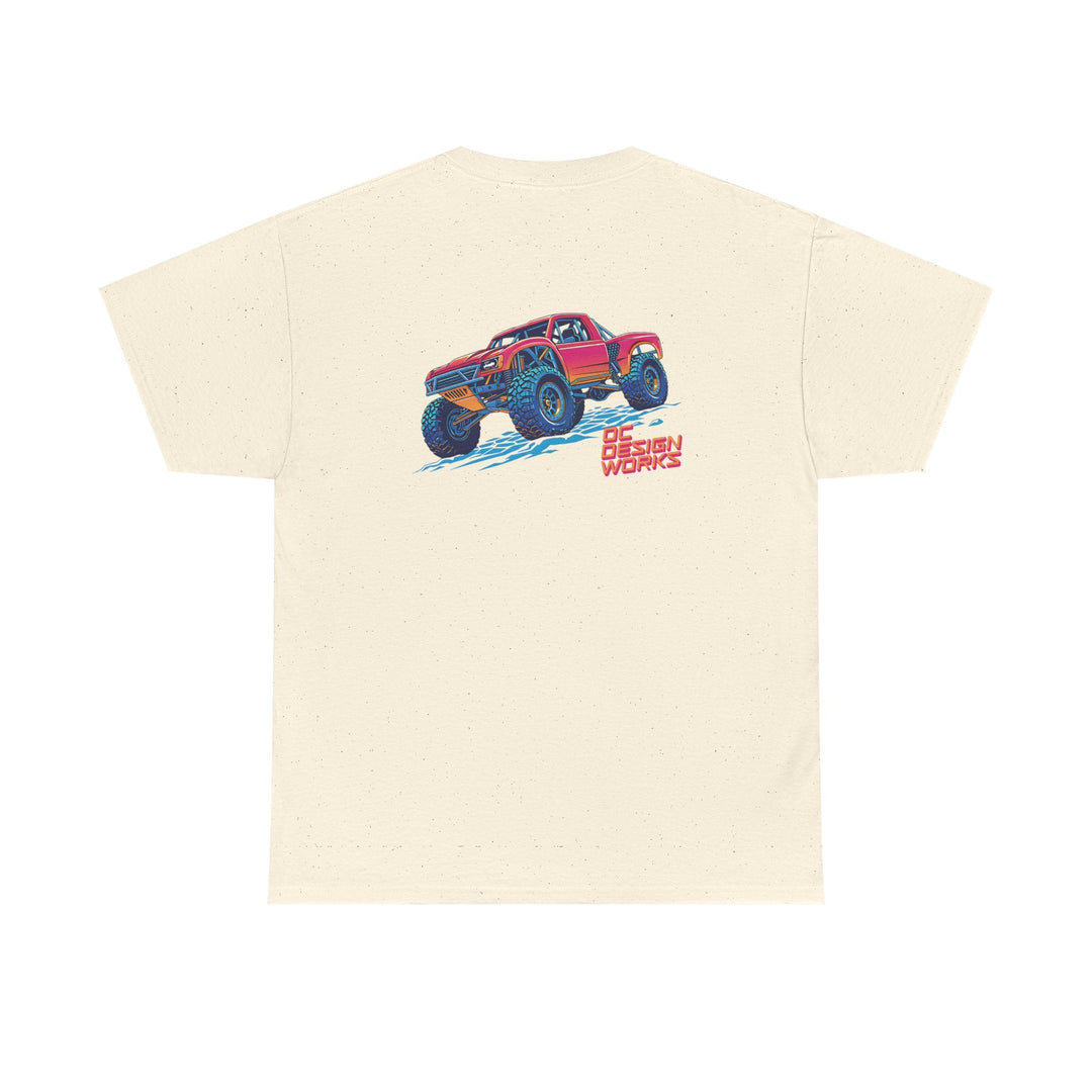 Retro Synthwave 'Yota Trophy Truck T-Shirt — Send It! - T-Shirt - Red - OC Designworks