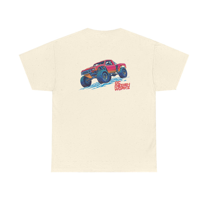 Retro Synthwave 'Yota Trophy Truck T-Shirt — Send It! - T-Shirt - Red - OC Designworks