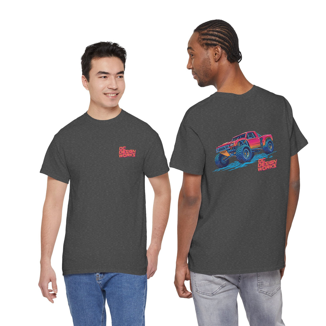 Retro Synthwave 'Yota Trophy Truck T-Shirt — Send It! - T-Shirt - Red - OC Designworks