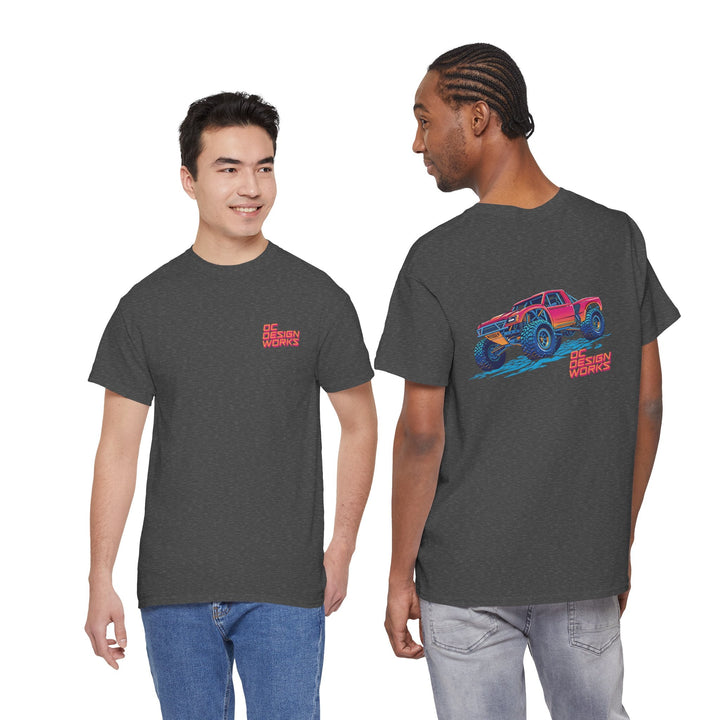 Retro Synthwave 'Yota Trophy Truck T-Shirt — Send It! - T-Shirt - Red - OC Designworks