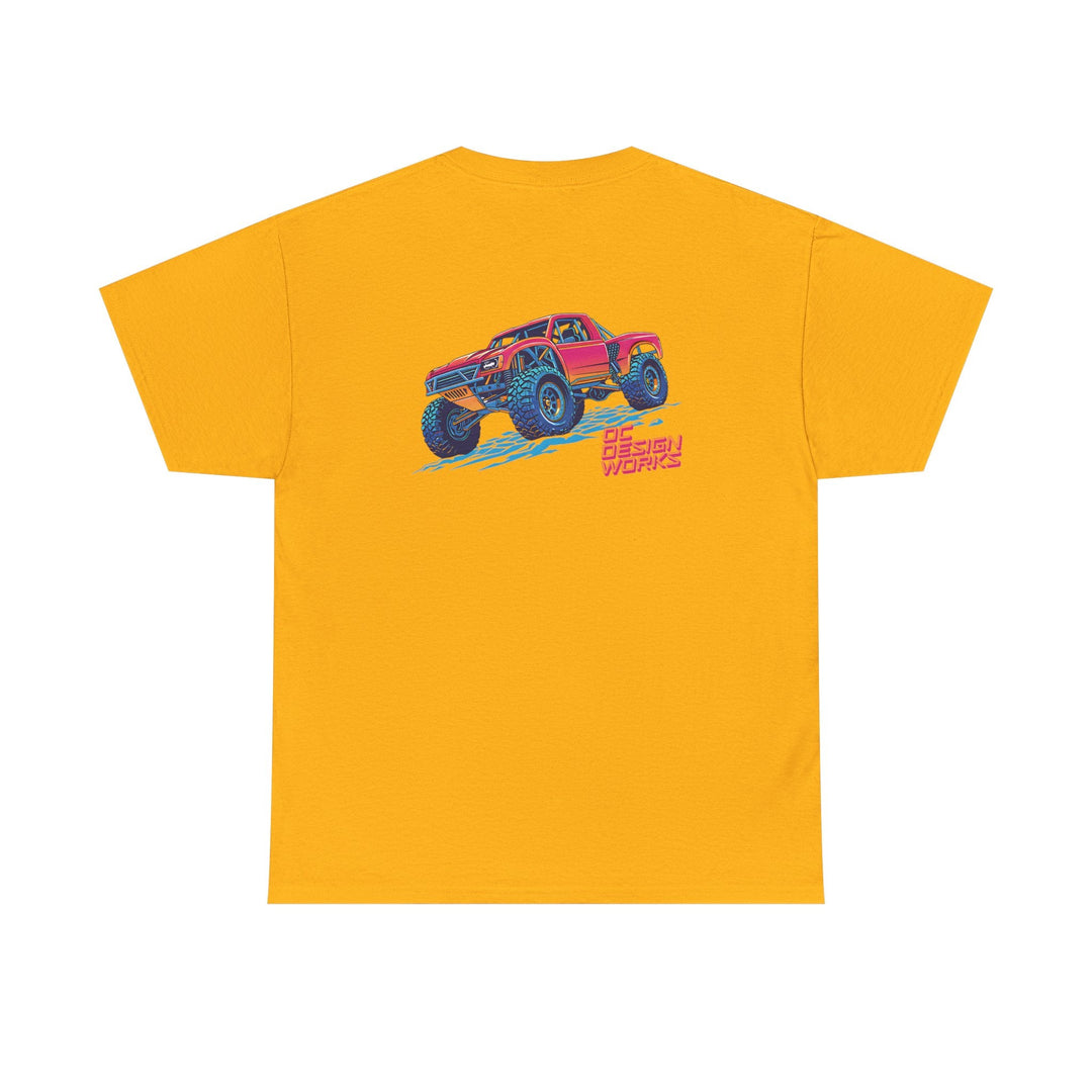 Retro Synthwave 'Yota Trophy Truck T-Shirt — Send It! - T-Shirt - Red - OC Designworks