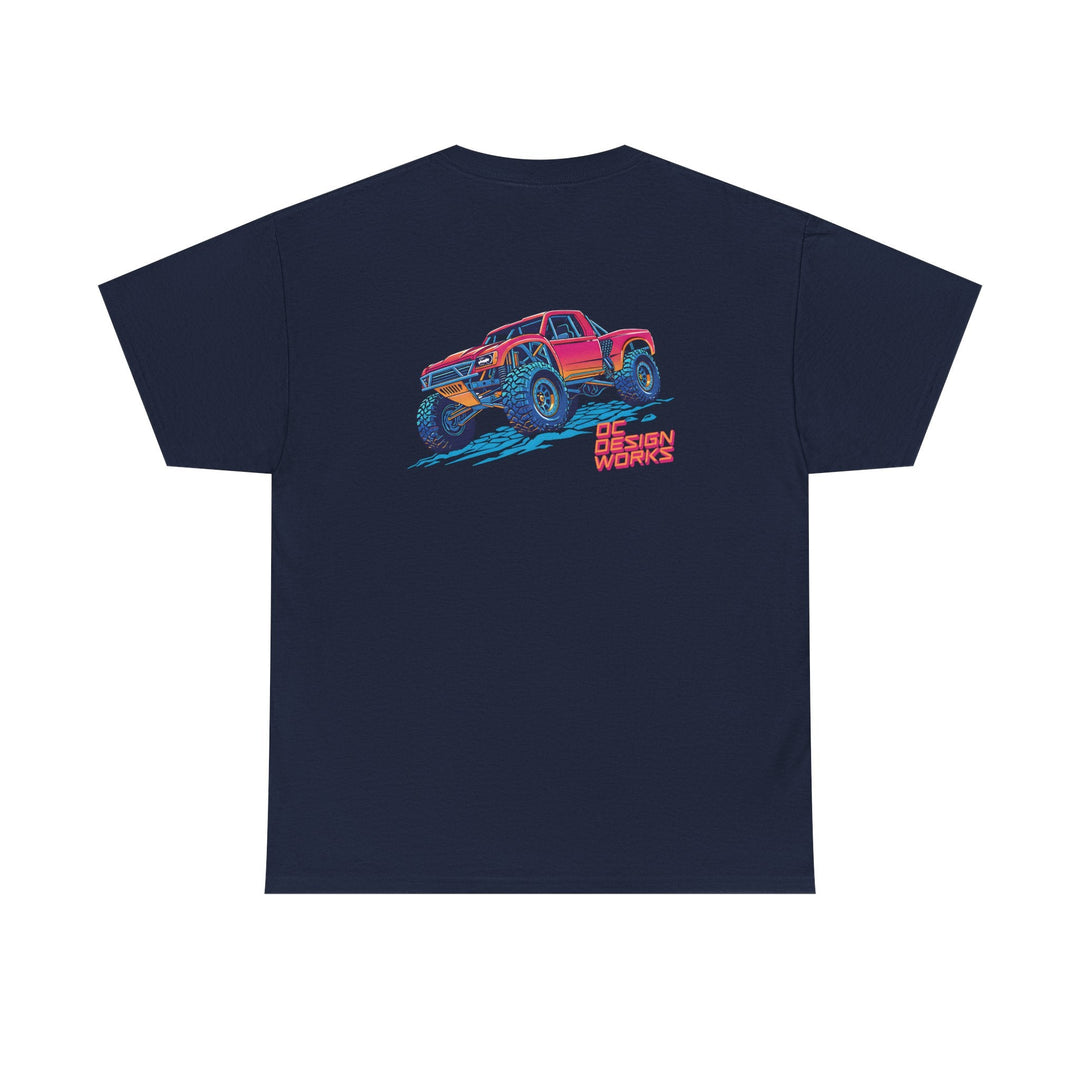 Retro Synthwave 'Yota Trophy Truck T-Shirt — Send It! - T-Shirt - Red - OC Designworks