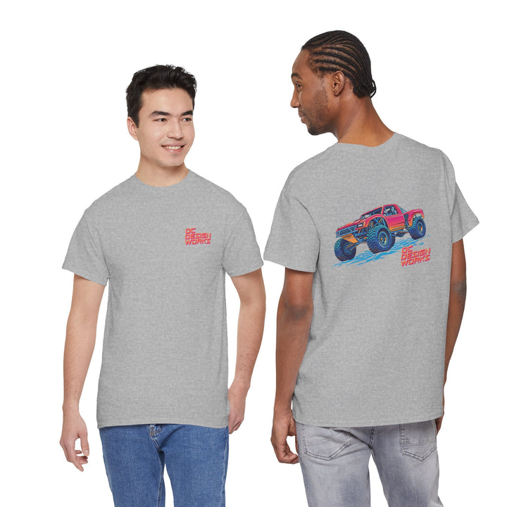 Retro Synthwave 'Yota Trophy Truck T-Shirt — Send It! - T-Shirt - Red - OC Designworks