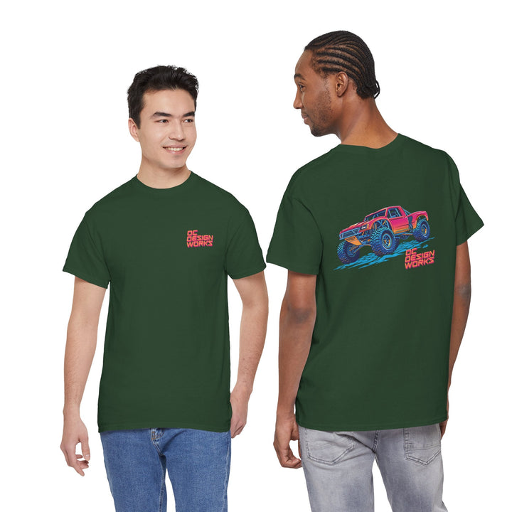 Retro Synthwave 'Yota Trophy Truck T-Shirt — Send It! - T-Shirt - Red - OC Designworks