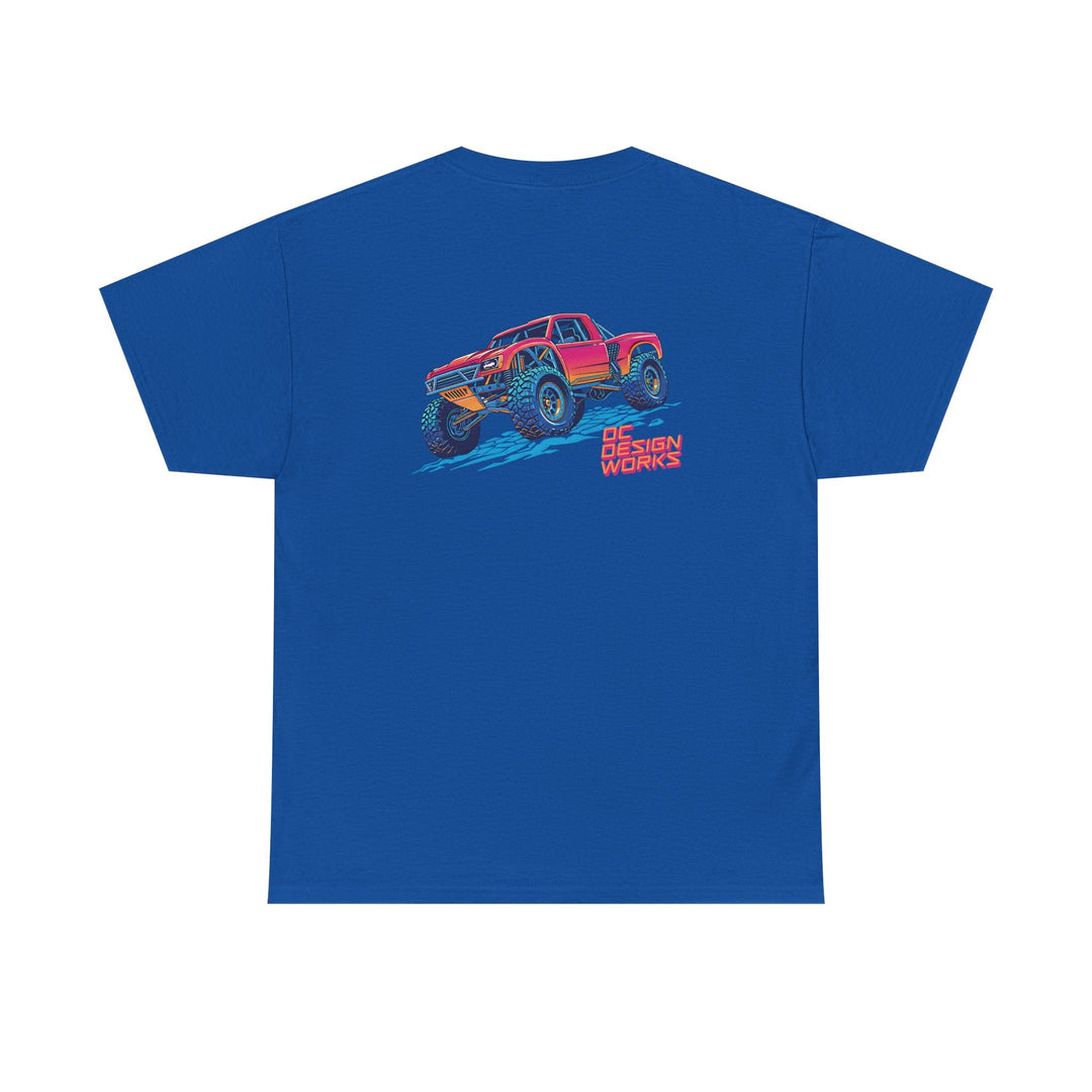 Retro Synthwave 'Yota Trophy Truck T-Shirt — Send It! - T-Shirt - Red - OC Designworks