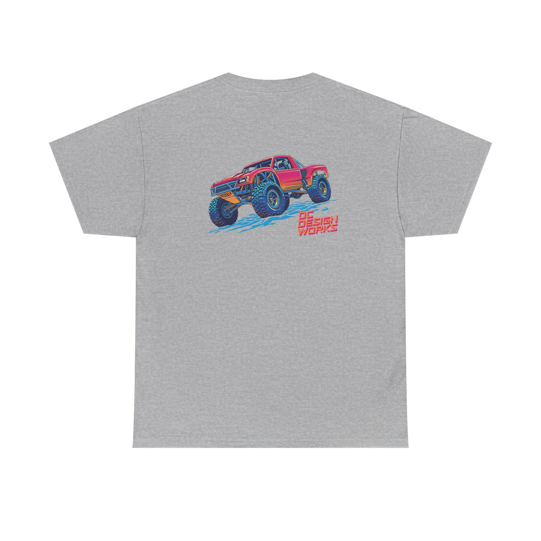 Retro Synthwave 'Yota Trophy Truck T-Shirt — Send It! - T-Shirt - Red - OC Designworks