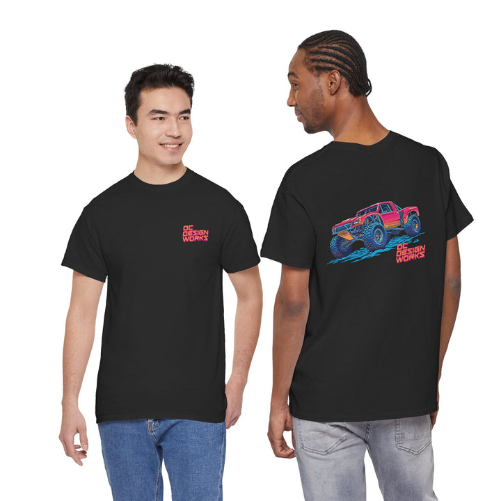 Retro Synthwave 'Yota Trophy Truck T-Shirt — Send It! - T-Shirt - Red - OC Designworks