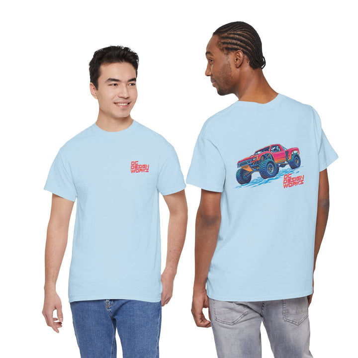 Retro Synthwave 'Yota Trophy Truck T-Shirt — Send It! - T-Shirt - Red - OC Designworks