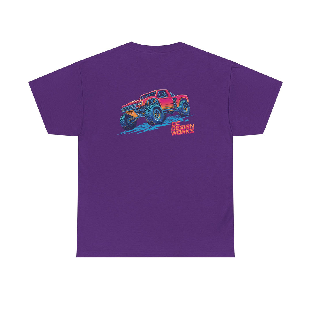 Retro Synthwave 'Yota Trophy Truck T-Shirt — Send It! - T-Shirt - Red - OC Designworks