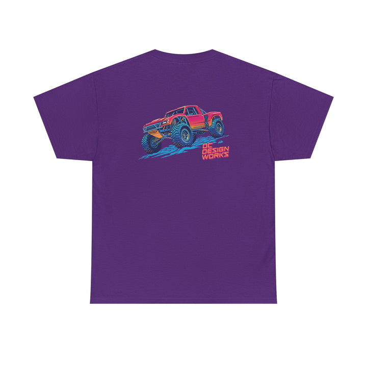 Retro Synthwave 'Yota Trophy Truck T-Shirt — Send It! - T-Shirt - Red - OC Designworks