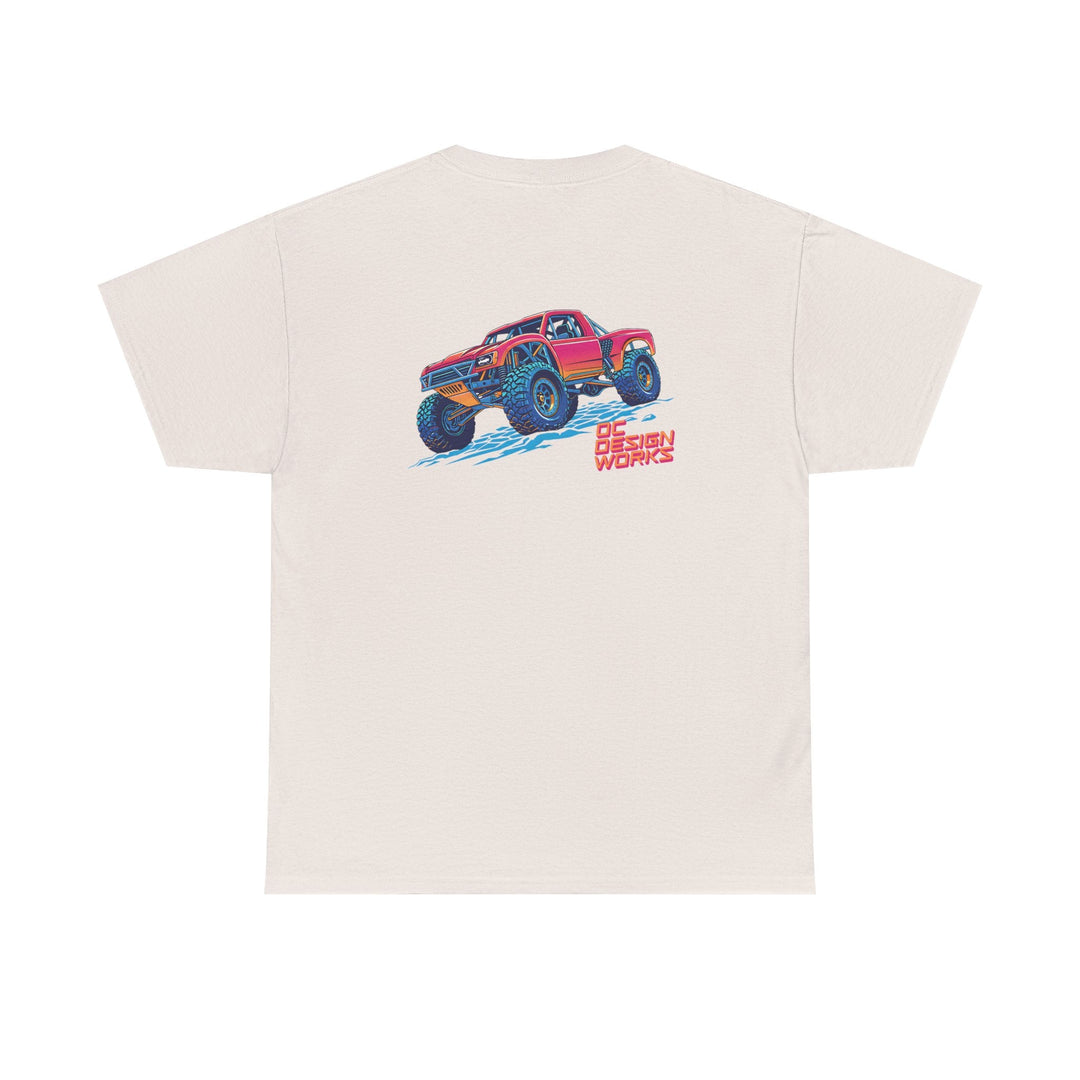Retro Synthwave 'Yota Trophy Truck T-Shirt — Send It! - T-Shirt - Red - OC Designworks