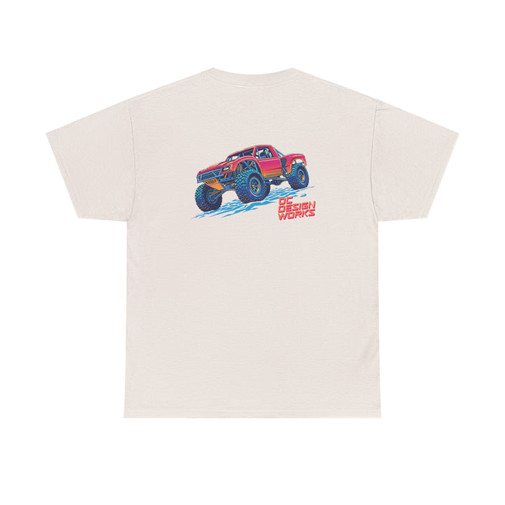 Retro Synthwave 'Yota Trophy Truck T-Shirt — Send It! - T-Shirt - Red - OC Designworks