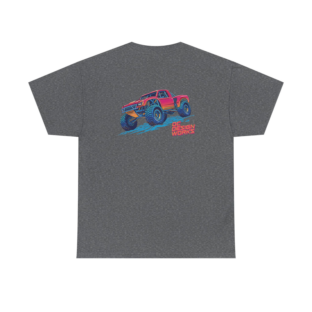 Retro Synthwave 'Yota Trophy Truck T-Shirt — Send It! - T-Shirt - Red - OC Designworks