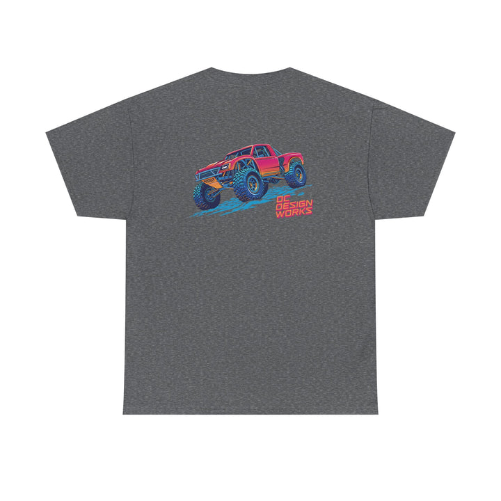 Retro Synthwave 'Yota Trophy Truck T-Shirt — Send It! - T-Shirt - Red - OC Designworks