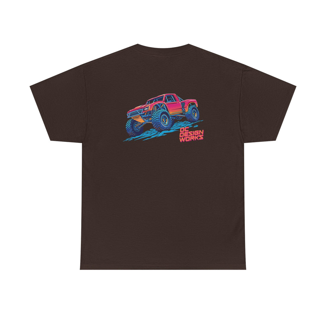 Retro Synthwave 'Yota Trophy Truck T-Shirt — Send It! - T-Shirt - Red - OC Designworks