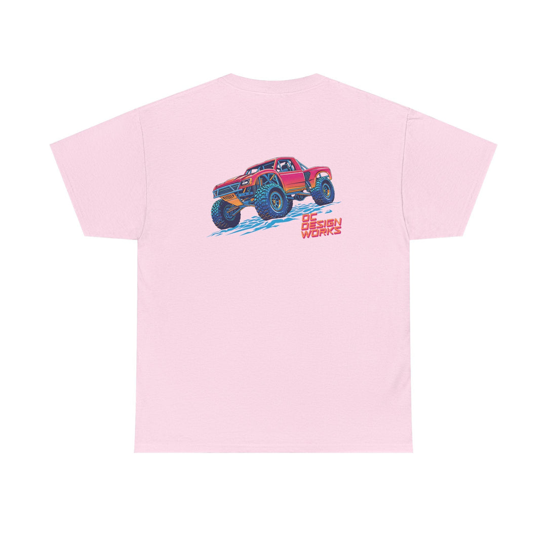 Retro Synthwave 'Yota Trophy Truck T-Shirt — Send It! - T-Shirt - Red - OC Designworks