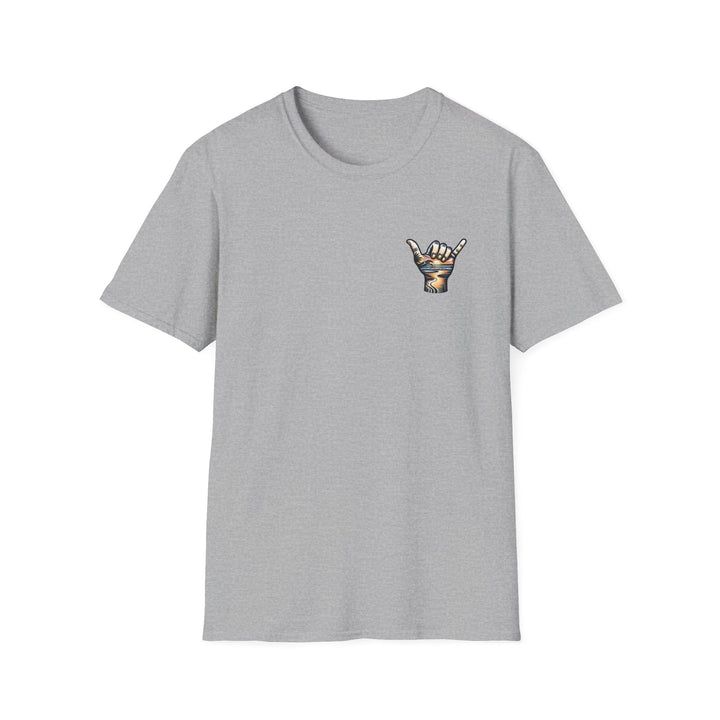 Shaka Sunset T-Shirt - T-Shirt - Sport Grey - OC Designworks