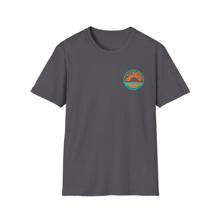Vintage Casual Beach Logo T-Shirt — Surf Summit Soul - T-Shirt - Charcoal - OC Designworks