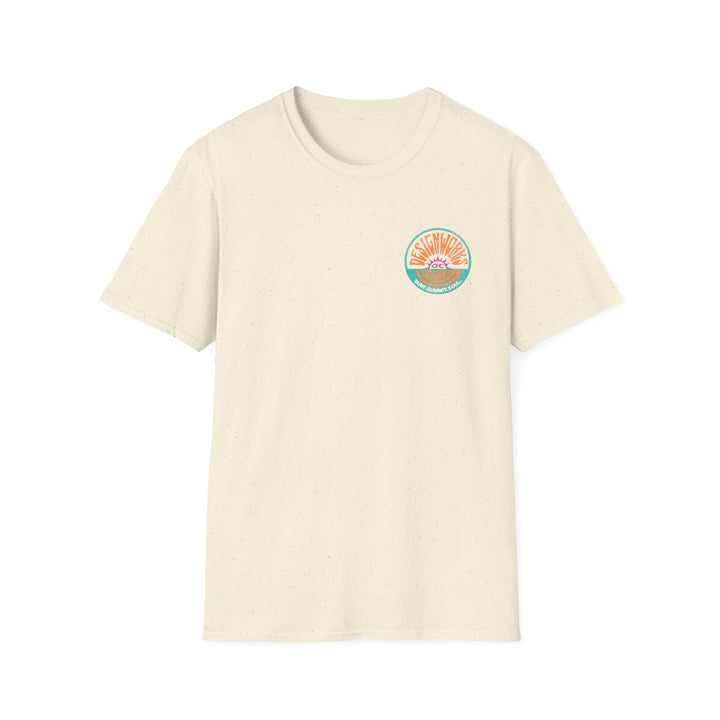 Vintage Casual Beach Logo T-Shirt — Surf Summit Soul - T-Shirt - Natural - OC Designworks