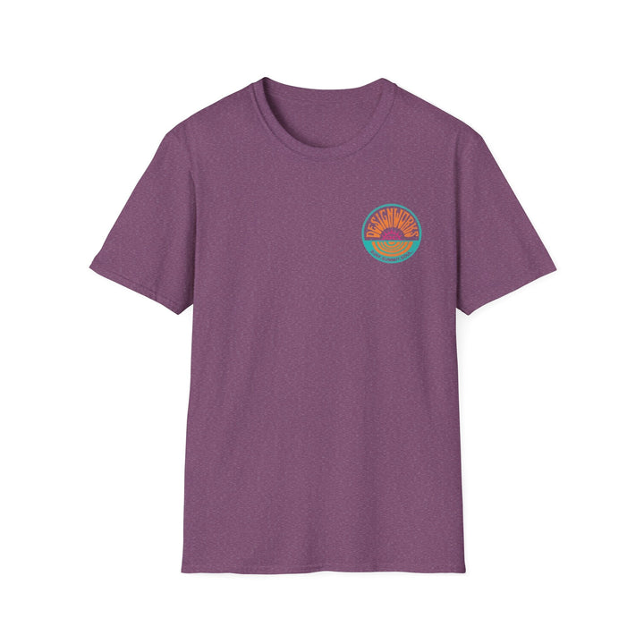Vintage Casual Beach Logo T-Shirt — Surf Summit Soul - T-Shirt - Heather Maroon - OC Designworks