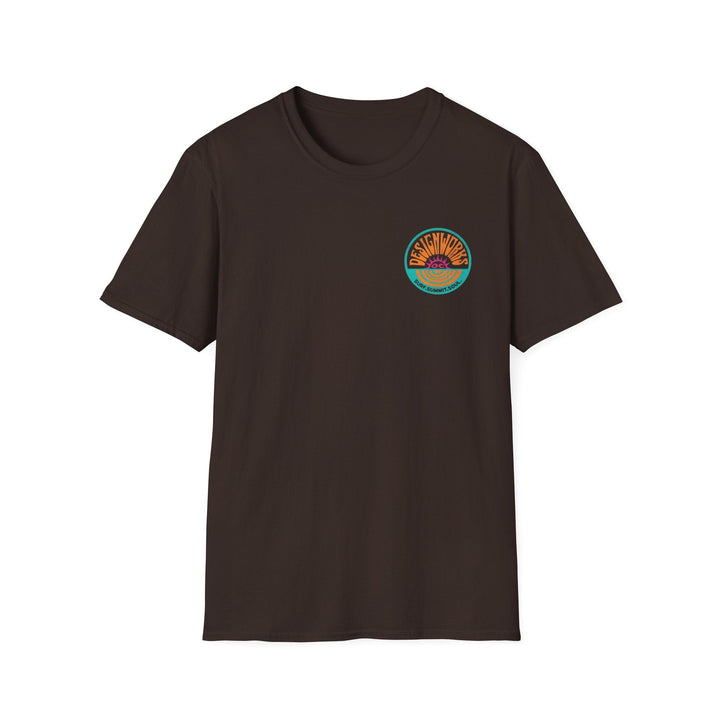 Vintage Casual Beach Logo T-Shirt — Surf Summit Soul - T-Shirt - Dark Chocolate - OC Designworks