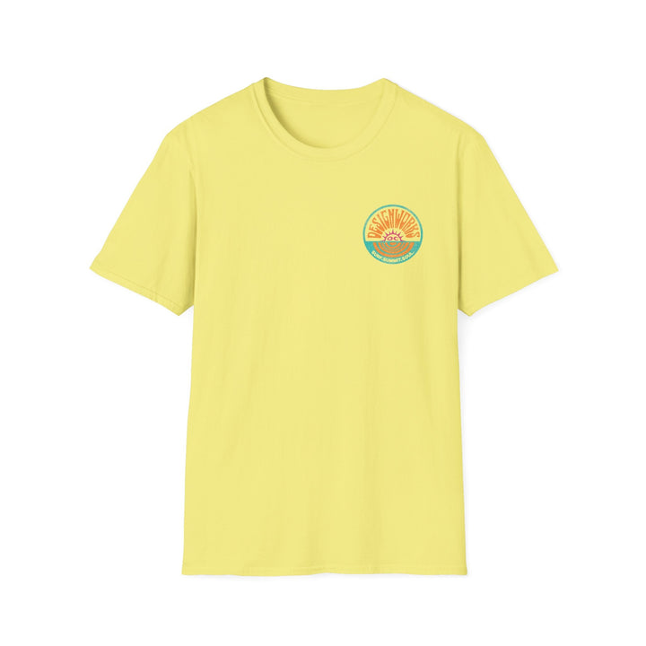Vintage Casual Beach Logo T-Shirt — Surf Summit Soul - T-Shirt - Cornsilk - OC Designworks