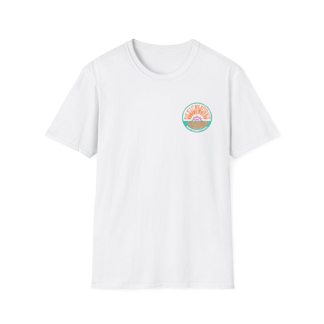 Vintage Casual Beach Logo T-Shirt — Surf Summit Soul - T-Shirt - White - OC Designworks